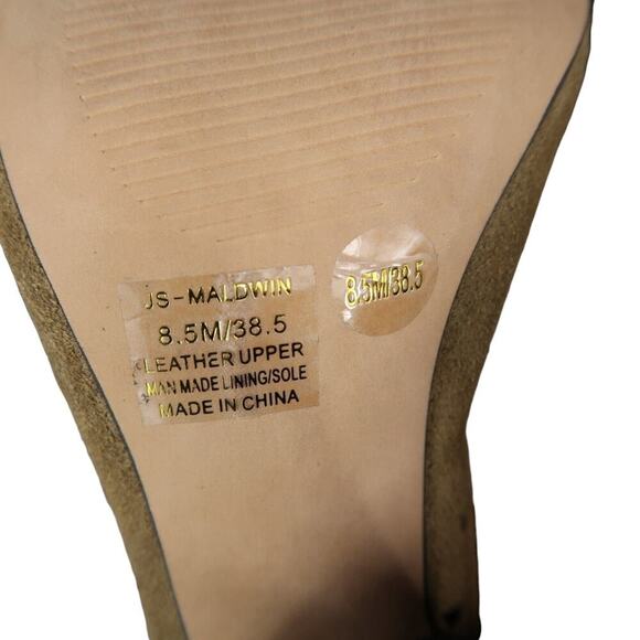 Jessica Simpson Shoes Womens 8.5 Bootie Fringe Open Toe Two Tone Leather Fashion - Picture 12 of 13